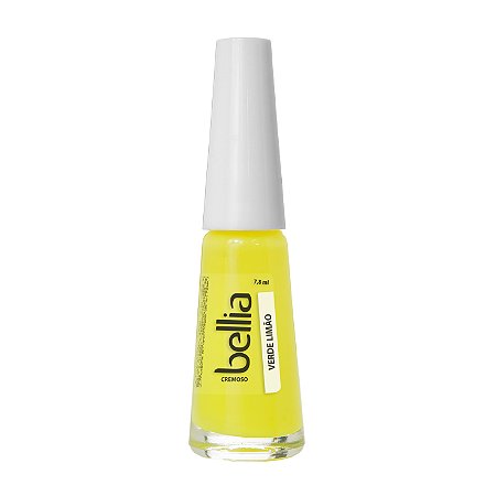Esmalte Bellia Cremoso Verde Limao Atacado Pacote com 12 (doze)