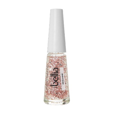 Esmalte Bellia Glitter Pipoca Rose Atacado Pacote com 12 (doze)
