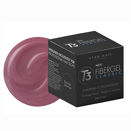 Gel T3 Fibergel Dark Pink 28g Cuccio