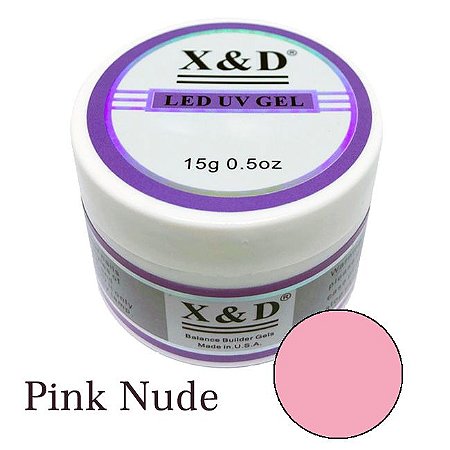 Gel X&d Pink Nude Unhas De Gel Led Uv 15 g