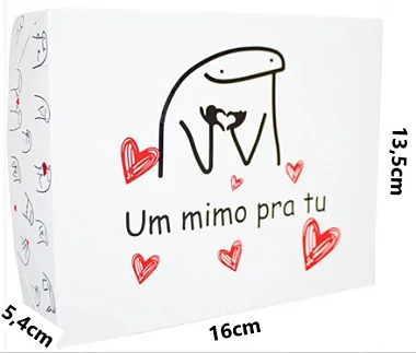 Caixa para 12 Brigadeiros Flork "Um mimo pra tu" (16x13.5x4cm) - Pacote com 50 unidades