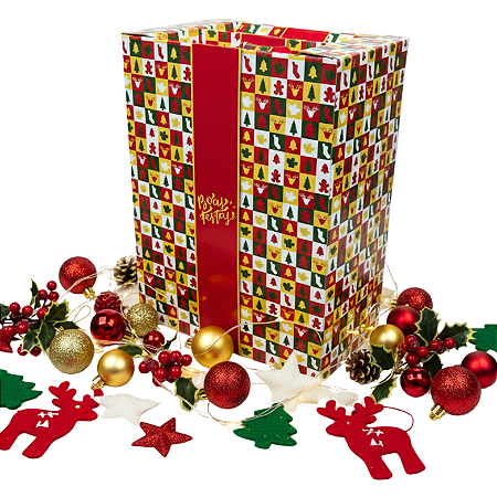 Cesta Natalina "Boas Festas" (30x43x20cm)