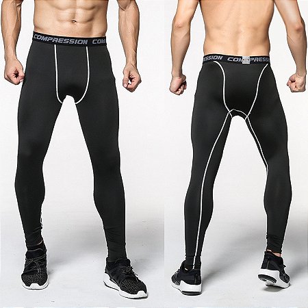 Calça Térmica De Compressão Segunda Pele Masculina Corrida