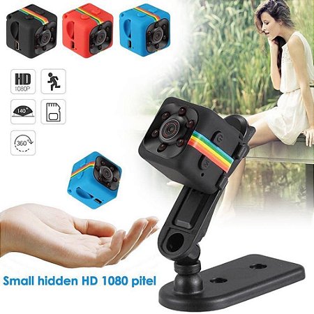 Camera Espiã Com Visão Noturna Sq11 Com Sensor De Movimento