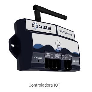 Caixa de Comando Rgb IOT Wifi Cristal Led