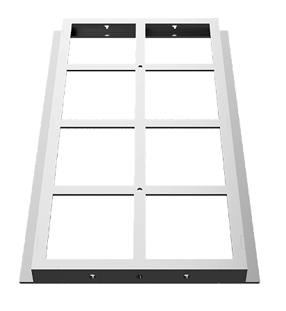 Contramarco Inox para Grelha Modular e Ret 150x264mm Cristal Inox 57420