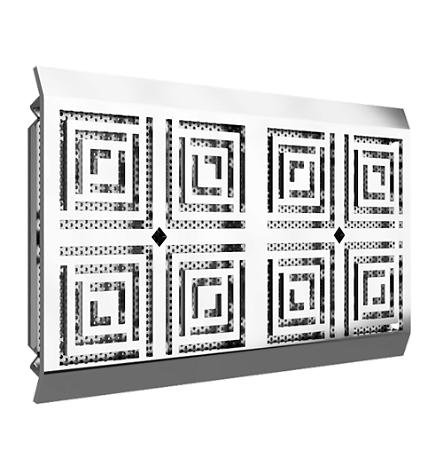 Grelha Modular Central 152x264mm Inox316L Cristal Inox 37263