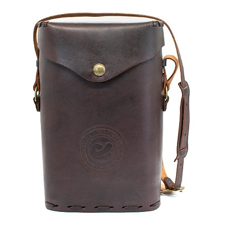 Mateira em Couro Selo JUAD Escuro