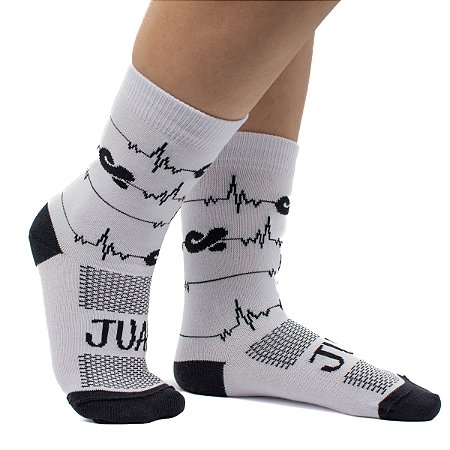 Meia Batimentos Branca