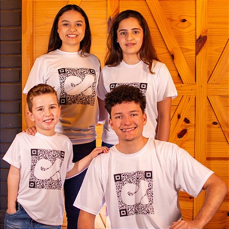 Camiseta QR Code Branca
