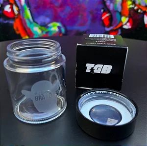 Pote De Vidro TGB Com Lupa 120ml