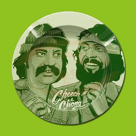 Cinzeiro G-Rollz Cheech Chong de metal 13.5cm