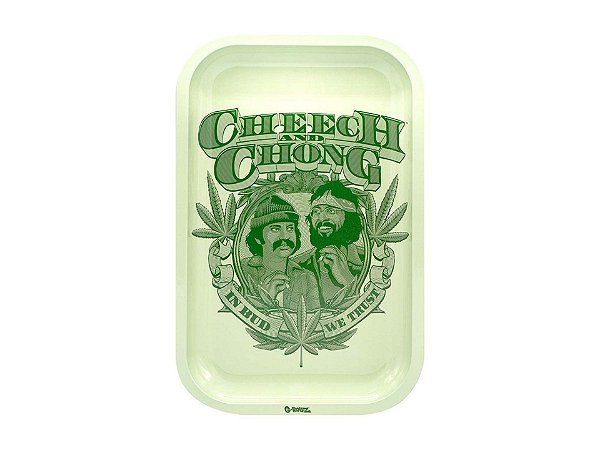 Bandeja G-ROLLZ Média - Cheech Chong Badge 17.5 x 27.5 cm