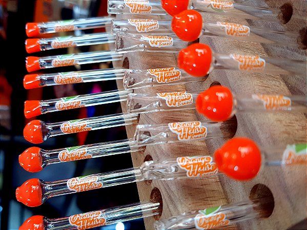 Piteira de vidro Collab Orange House Incalmo Round 05mm