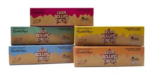 Papel de Extração Parchment Paper Lion Rolling Circus Brown