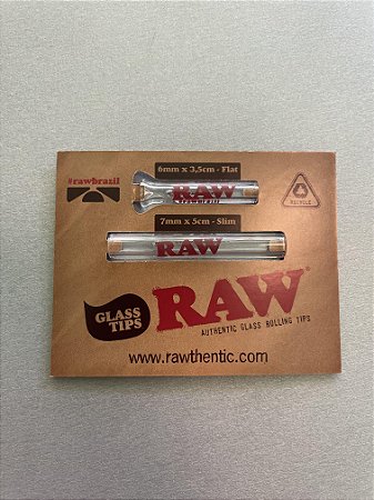 Piteira De Vidro RAW - 2 piteiras 6mm/7mm