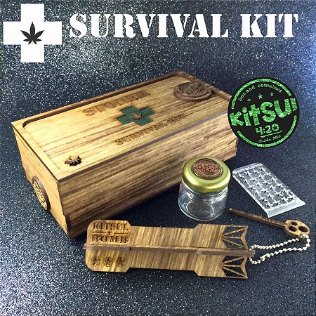 Caixa De Madeira KitSul Modelo Stoner Survival Kit MEDICINA