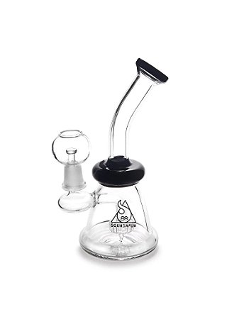 BON041 - Bong Squadafum Glass Dab Percolator Médio
