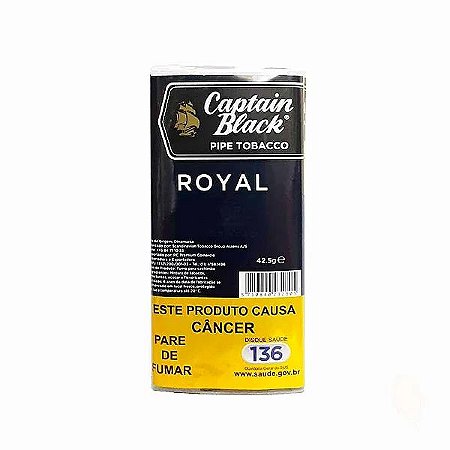 Tabaco Captain Black Royal P/ Cachimbo