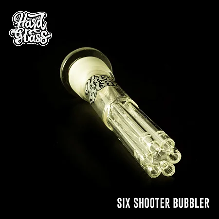 Downstem Hardglass Sixshooter Bubbler 18,8mm