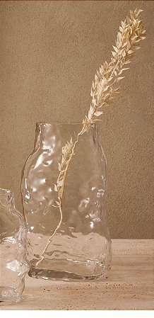 Vaso em vidro formato orgânico