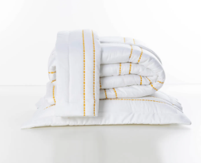 Colcha king dots amarelo