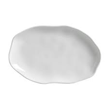 Trav oval rasa new white
