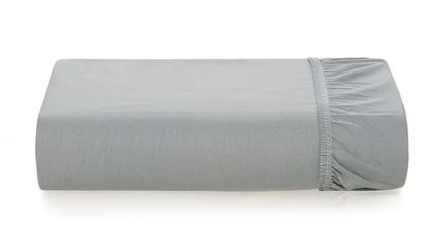 Lençol elast casal cinza