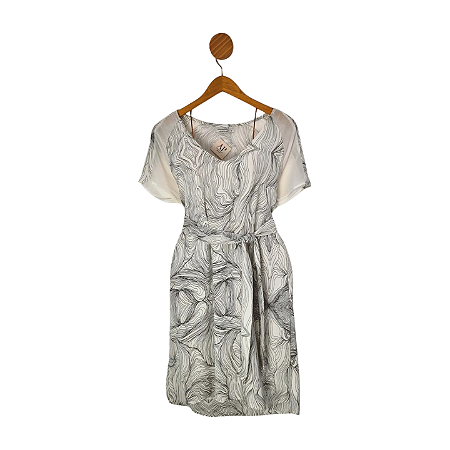 Vestido Luigi Bertolli Branco e Preto M