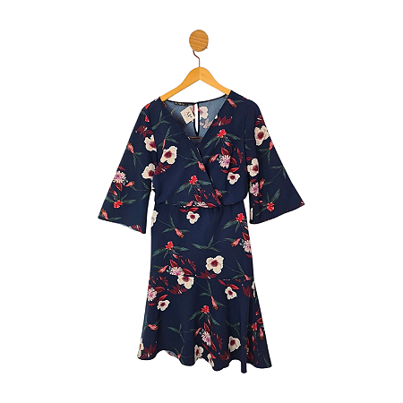 Vestido All Side Azul Marinho 42