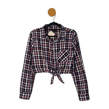Camisa Forever 21 Azul e Vermelha M