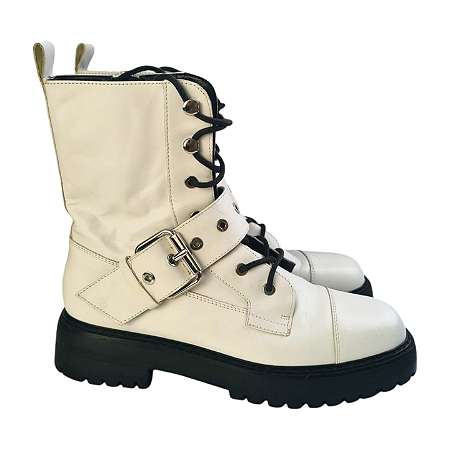 Coturno ZARA Branco 37/36
