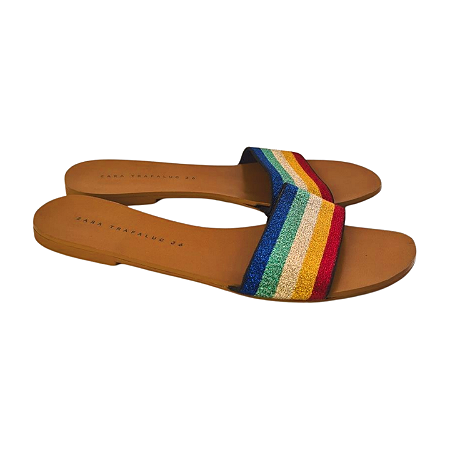 Rasteirinha ZARA Caramelo 36