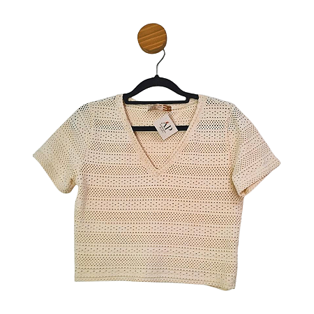 Blusa Cropped Debrum Cru M
