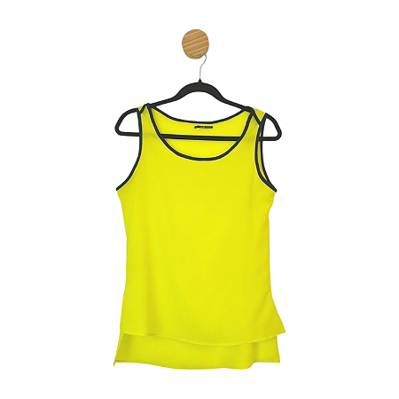 Blusa feminina Canal Amarelo Neon P