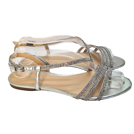 Sandália Arezzo Prata 36