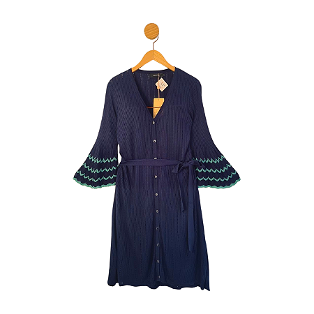 Vestido Maria Filó Azul Marinho M/G