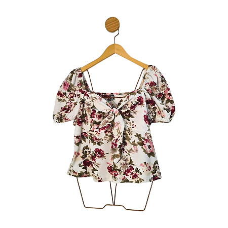 Blusa Shein Off White GG