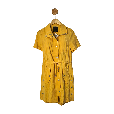 Vestido Animale Mostarda PP