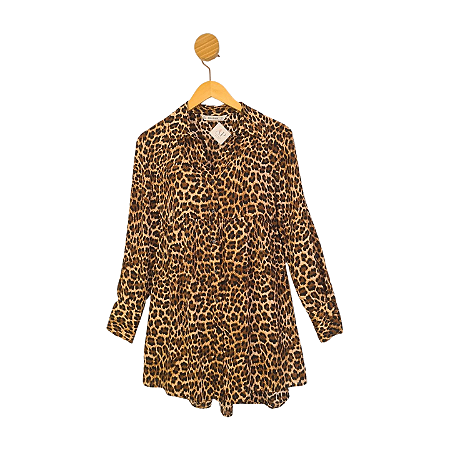 Vestido ZARA Bege e Preto P/38