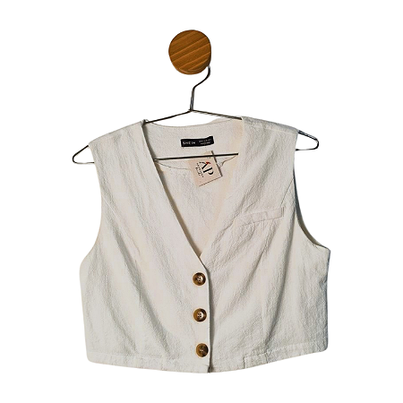 Colete Shein Off White M