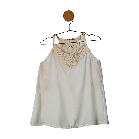 Blusa Doce Trama Off White M