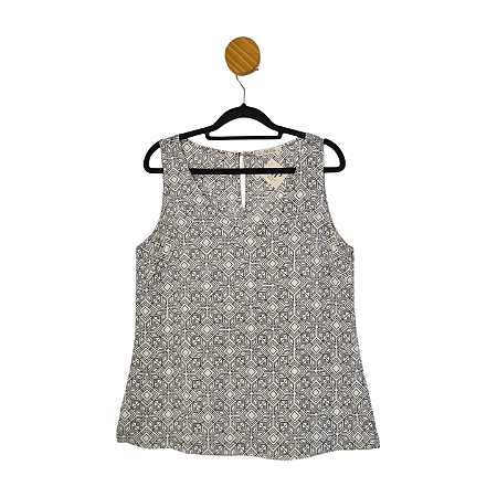 Blusa All Side Branca e Preta 40