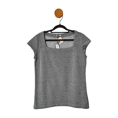 Blusa Moda em Casa Cinza M