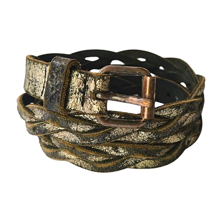 Cinto Maje Preto e Doourado