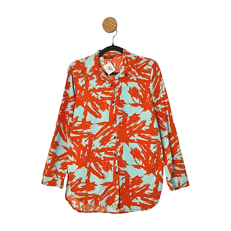 Camisa Fiore Turquesa M