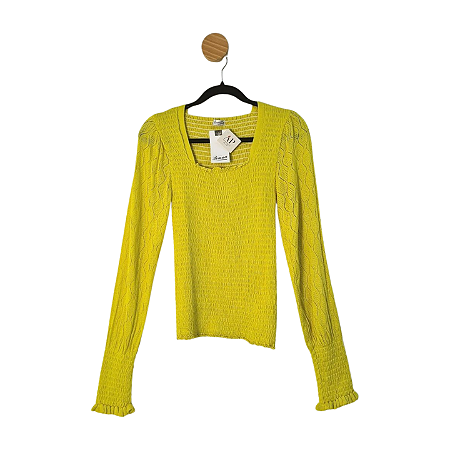 Blusa Brunas Malha Amarela P
