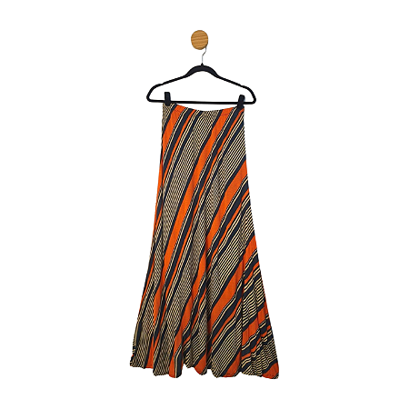 Saia FARM Preta e Laranja M