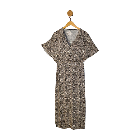 Vestido Maria Filó Bege G