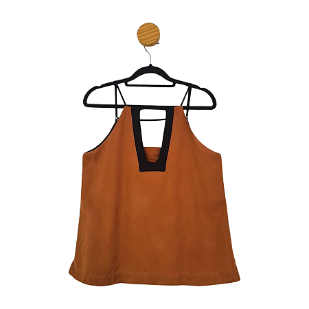 Blusa Shoulder Caramelo P